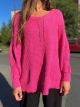 Sweter oversize pinkowy
