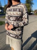 Sweter vintage 100% wełna