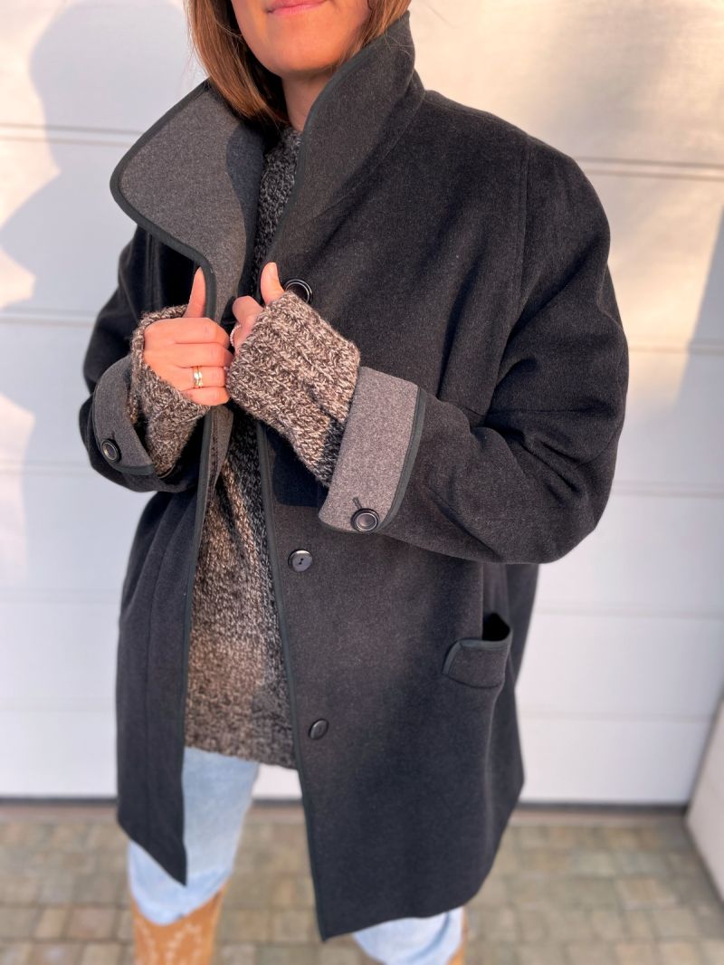 Płaszcz z kaszmirem w stylu vintage