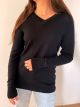 Sweter czarny 100% wełna
