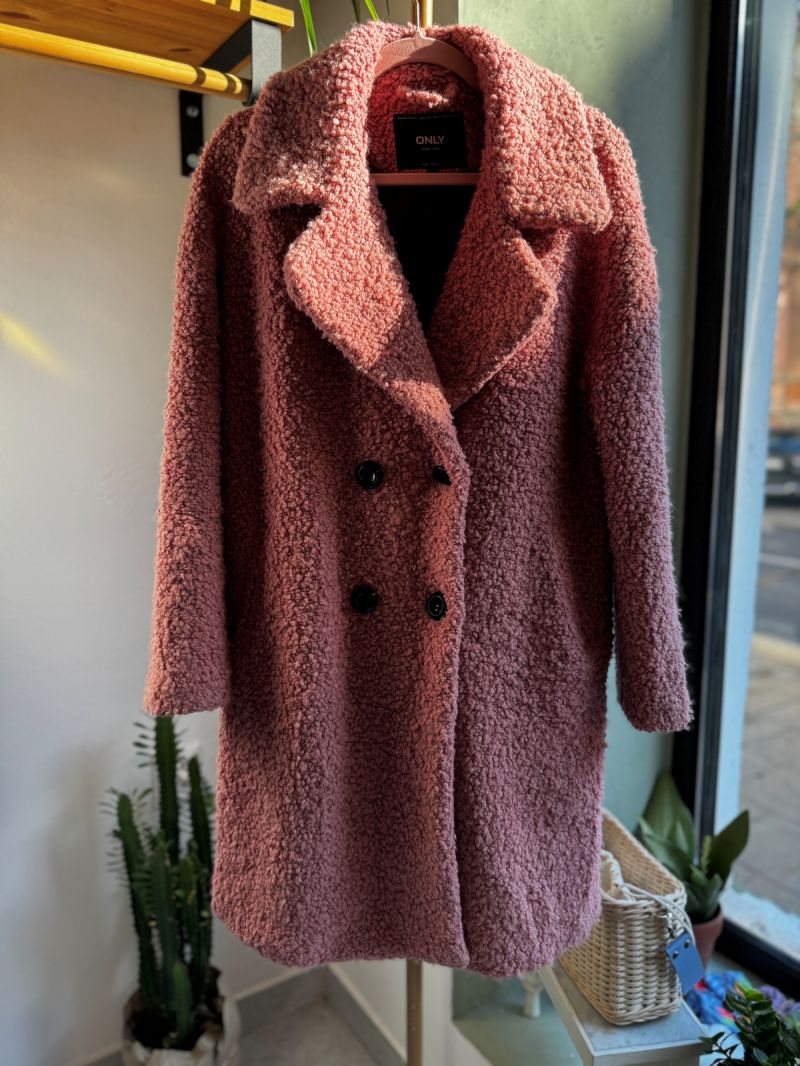 Długi wełniany płaszcz misio ONLY